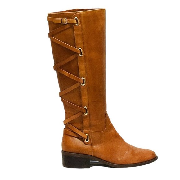 BCBGeneration  "Janiss" Tall Tan Leather Riding Boot - Picture 13 of 13